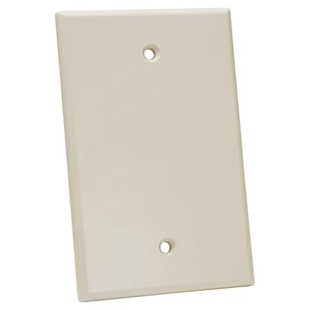 Quest Technology International Oversized Keystone Wall Plate, Single-Gang - Blank, Almond NFP-5009